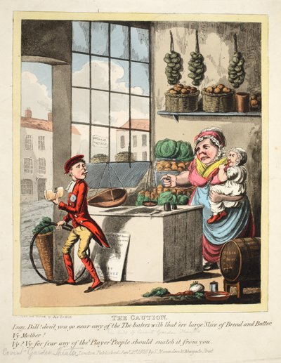 Die Warnung, Covent Garden Theatre, veröffentlicht 1828 von Joe Lisle